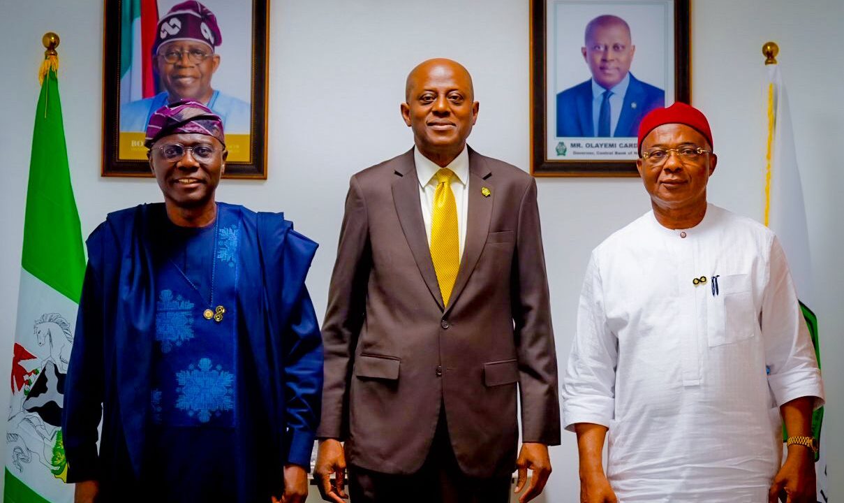 Governor Babatunde Sanwo-olu, Olayemi Cardoso, Governor Hope Uzodimma